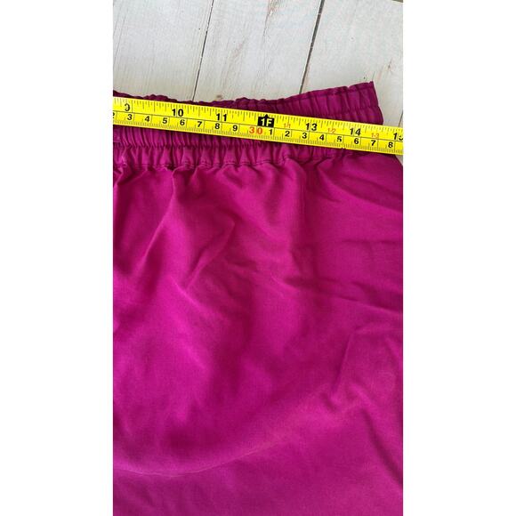 Vintage Silk Sunny Leight 100% Silk Pants - Fuchsia, Size Medium - Picture 11 of 12